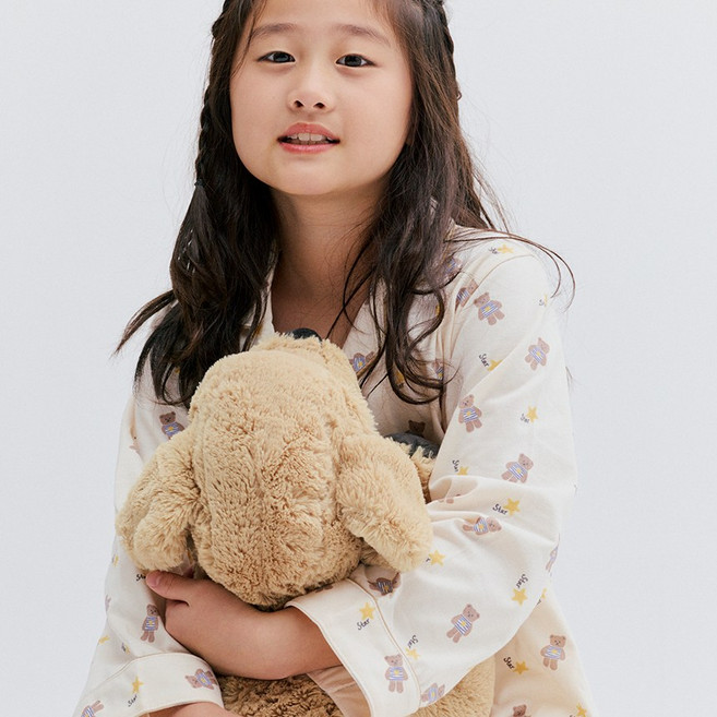 mmsi 주니어 잠옷 여아 남아 키즈 수면 파자마 세트