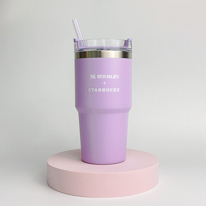 스타벅스 플라워 마켓 스탠리 켄처 텀블러 591ml 스테인레스, 보라색, 1개