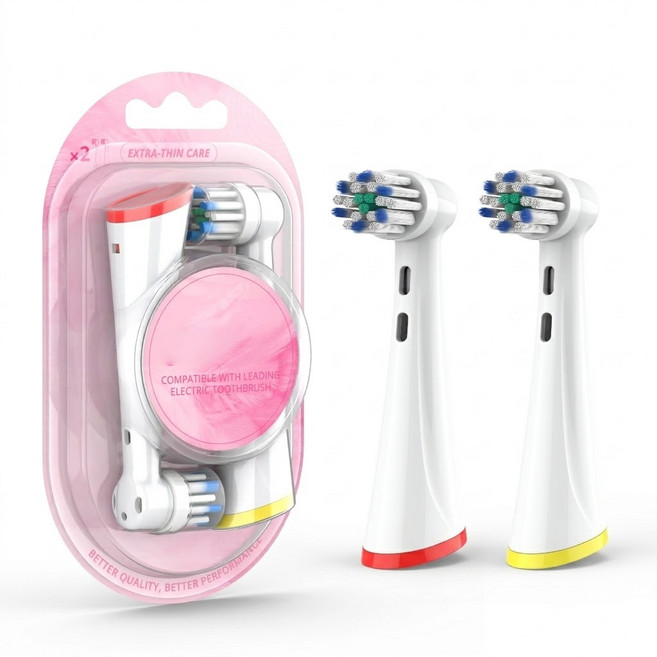 COSWELI 適用Oral-B iO 系列電動牙刷刷頭 輕柔細毛 清潔交叉型 8入裝, 2個, 護齦敏感型
