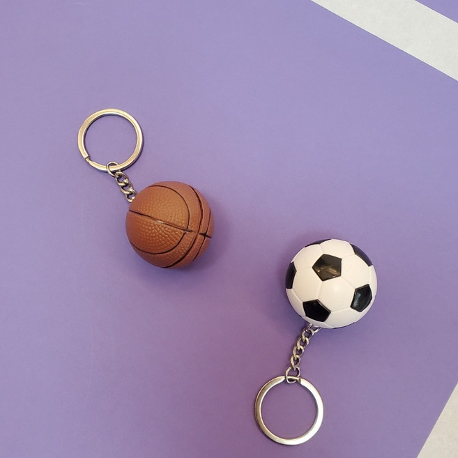 슬램덩크 리바운드를 제압하는 자가 시합을 제압해 농구공 키링 외 5종 / 미니어처 스포츠 키링시리즈, 농구공키링, 1개