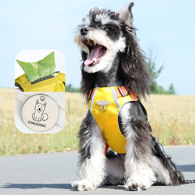 웰스타 펫먼트 초경량 하네스 삼색, 1, YELLOW