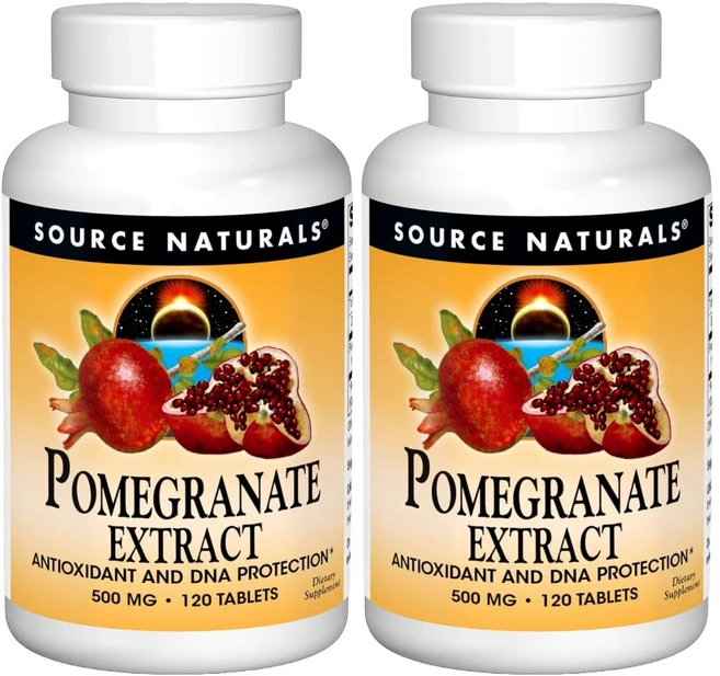 소스내추럴스 석류 추출물 500mg 120정 x 2개, 1개 - 쿠팡