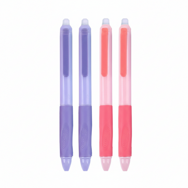 노이리 지워지는 리턴볼펜 0.5mm 블랙, 1세트, 소프트 블러썸