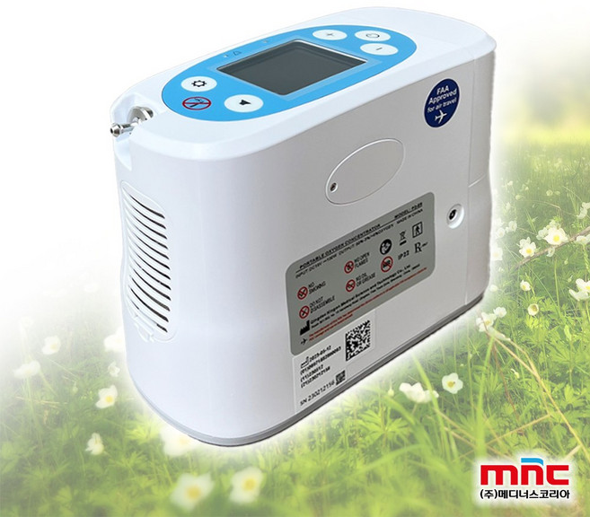 [KingOn P2-E6] 휴대용 산소발생기 킹온 P2-E6 충전식 외장형 배터리 사용 의료용 차량용 야외용 이동용 산소치료 산소호흡기, 1개