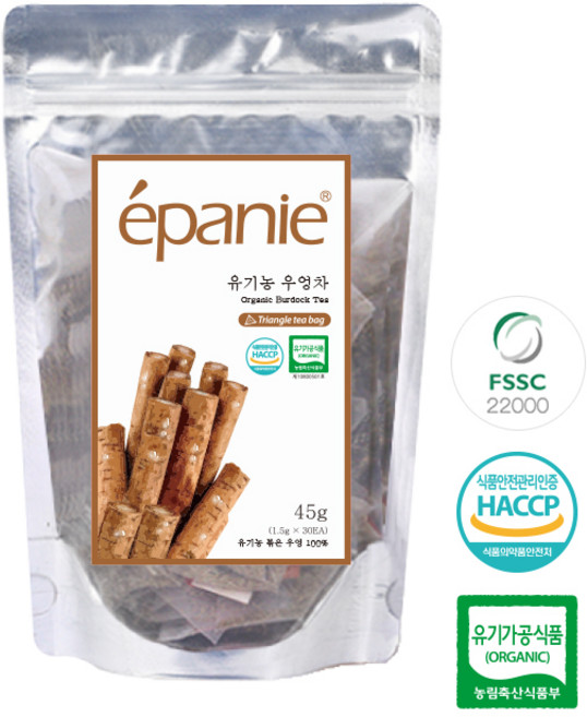 에빠니 유기농 전통차 우엉차 30티백 1.5g 삼각티백, 30개입, 1개, 45g