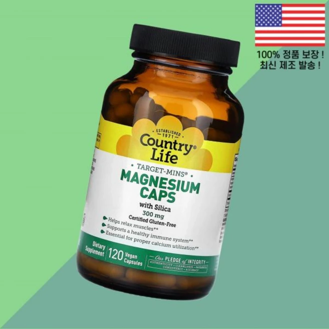 컨트리라이프 타겟 민 실리카 마그네슘캡슐 300mg 식물성 베지캡슐 120정 Country Life Target Mins Magnesium Caps Silica 120 Vega, 1 - 쿠팡