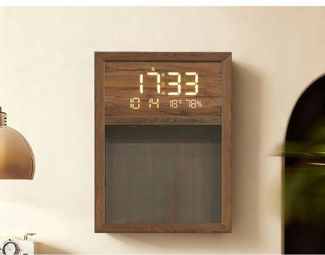 세비아숲 미니어처 박스 시계선반, 30x40cm (보조 배터리)