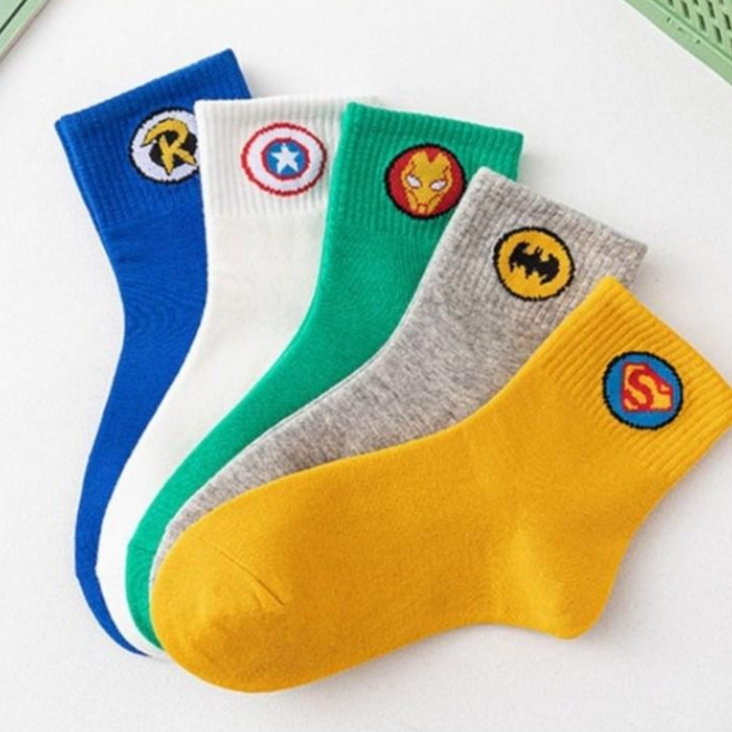 [잼뽀니] 산본점 슈퍼맨~ 중목양말세트 최고품질 넘넘멋져@@@@ 쫀쫀 고밀도 잼뽀니 전용양말 초특가