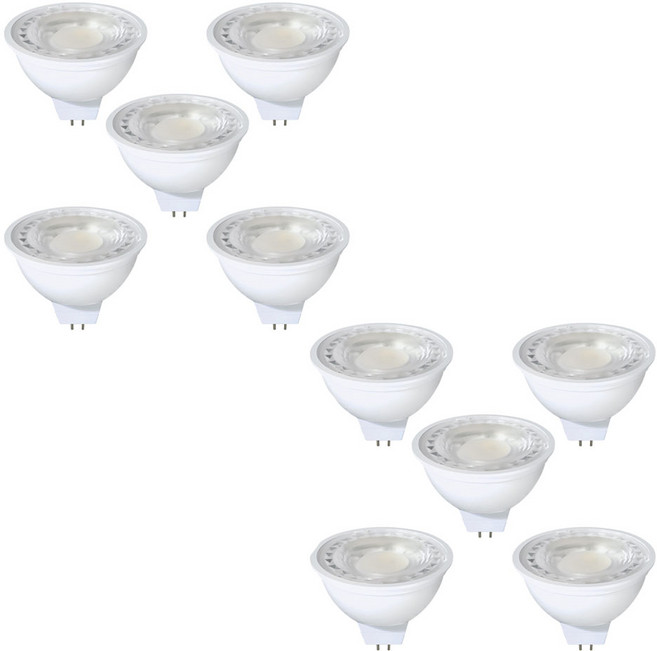 데이온 LED 할로겐 MR16 5W 12V 램프, 전구색, 10개