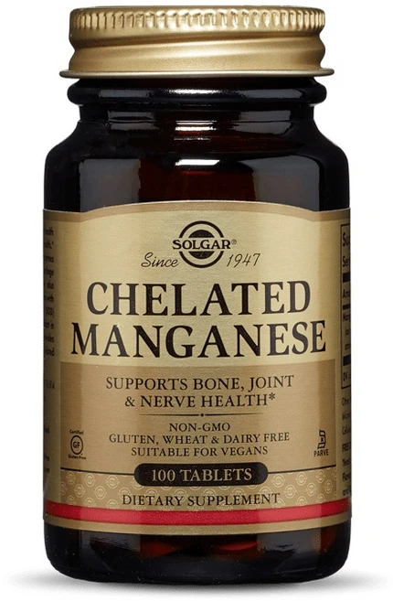 솔가 킬레이트 망간 타블렛, 1개, 100정 - 쿠팡