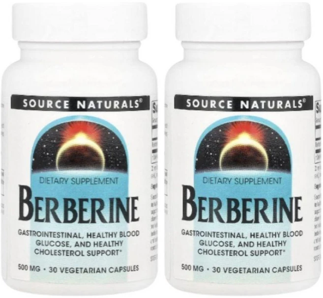 소스내추럴스 베르베린 바베리 500mg 30캡슐 2개 베리베린 Berberine, 30정 - 쿠팡
