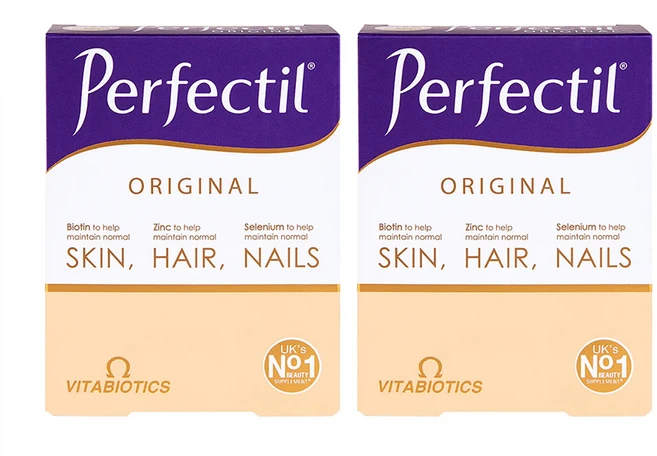 Vitabiotics 비타바이오틱스 퍼펙틸 오리지널 스킨 헤어 네일 30정 2개 - 쿠팡