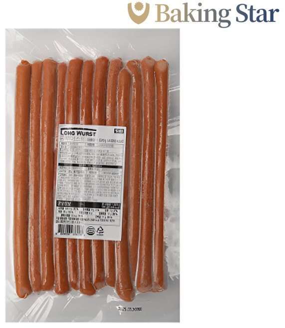 선인 롱부어스트 32cm 롱소세지 1020g 냉동 비엔나식소세지 [아이스박스포함]