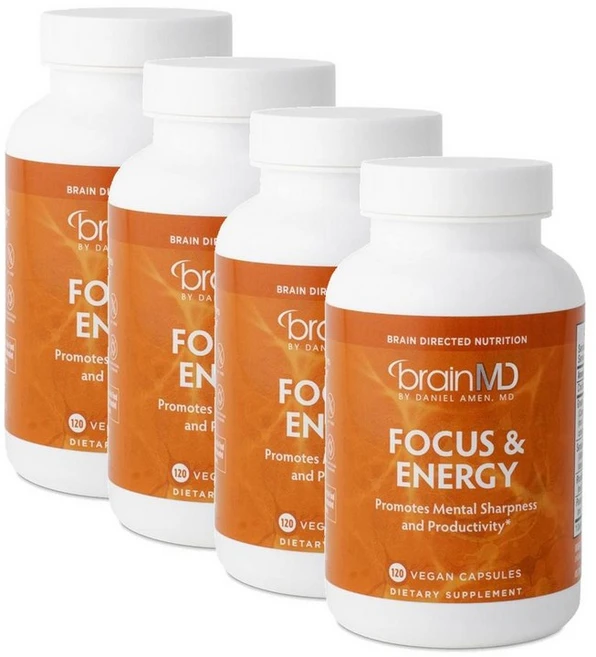 브레인엠디 포커스 앤 에너지 캡슐 BRAINMD Focus and Energy, 4개, 120정 - 쿠팡