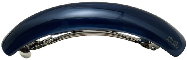 프렌치 스타일 곡선형 스프링클립 포니테일 클립형 헤어집게 자동탄력 디자인 모든 모발량에 사용가능 고급스러운 묶은 머리 헤어핀 France Handmade