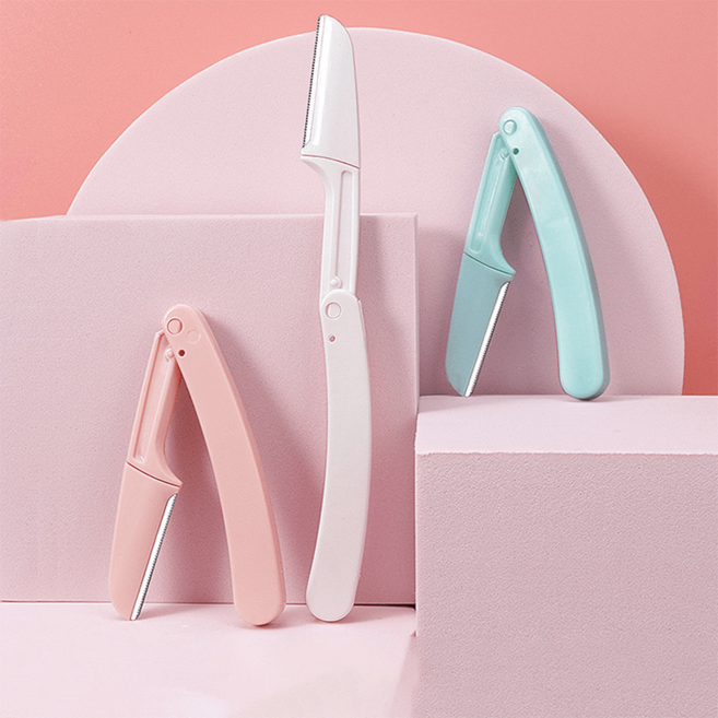 [뷰티 프로젝트] 고급 눈썹 정리 가위 화이트 숱치기 손질 빗 자르기 도구 정리기 셀프 관리 소품 필수 추천, 눈썹정리가위, 1개