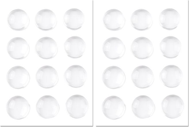 펴나나다 투명 충돌방지 쿠션패드, 24개, 20*5mm