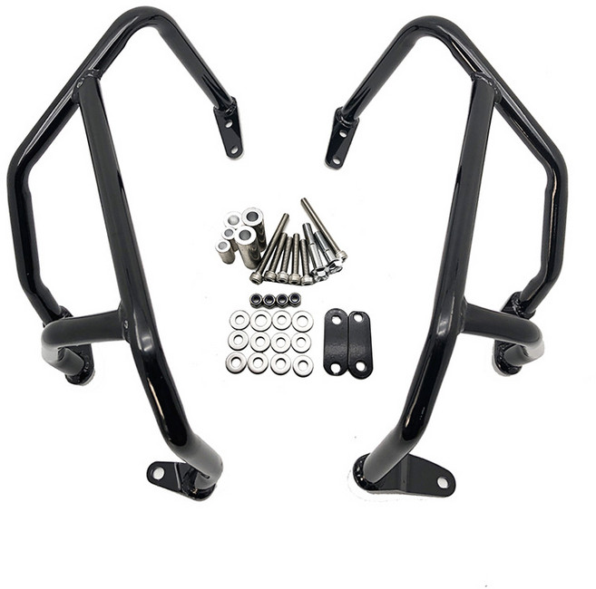 호환 오토바이 엔진 가드 크래시 바 범퍼 보호대 액세서리 혼다 골드 윙 DCT 1800 F6C F6B 2018-2023 2022, 01 Black, 1개