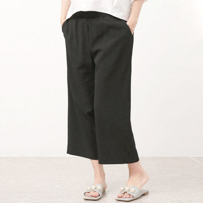 국민할매 by 귀욤할매 엄마옷 요루 와이드 통 밴딩바지 [PR-108]