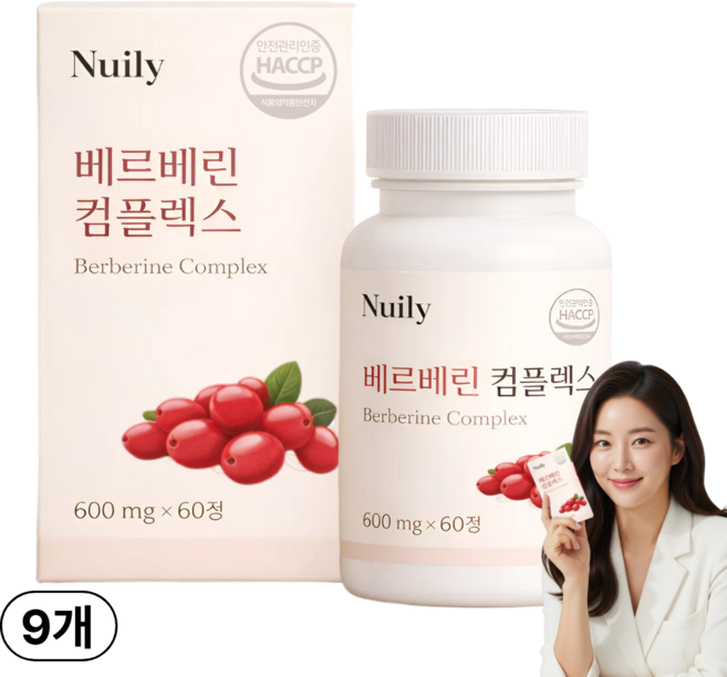 소문난라온 고함량 당비움가루 베르베린 식약청인증 여주 바나바잎 추출물, 9개, 60정