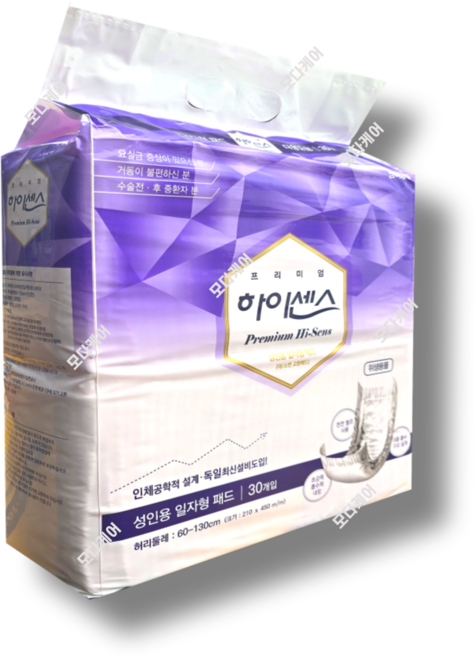 하이센스 일자형 속기저귀 실속형 다용도 성인기저귀 300매, FREE(onesize), 10개, 30매