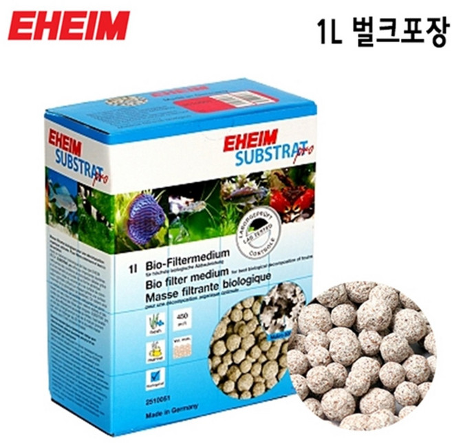EHIEM 에하임 섭스프로 1L 여과재 (정품 벌크), 1개