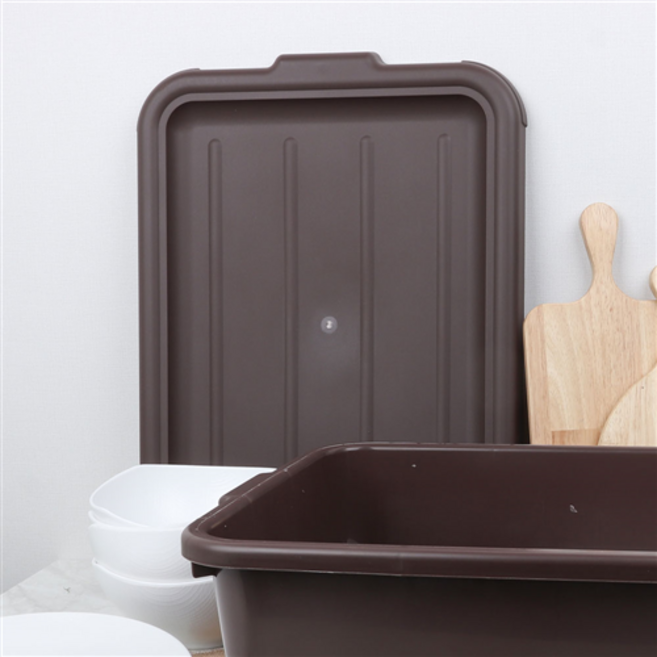 sk 버싱박스 식기 수거함 업소용 설거지통 버스 박스 AA 대 블랙, sk 식기수거함 뚜껑-브라운(185310), 1개