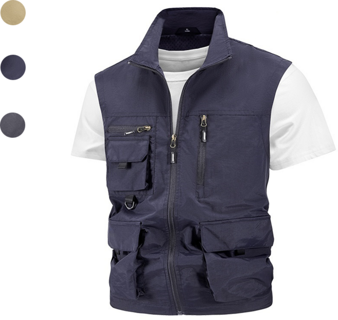 Sevenmoon남자 아웃도어 캐주얼 촬영 낚시 등산 조끼