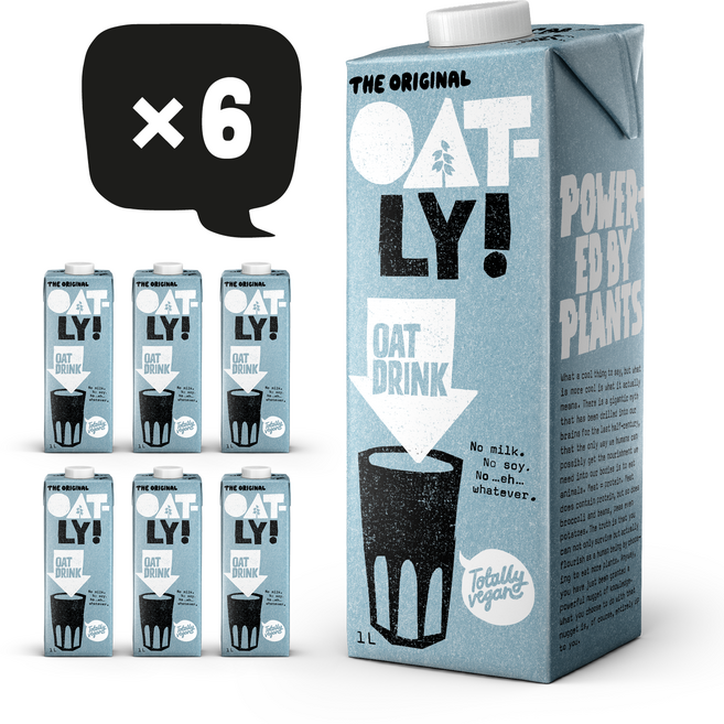 오틀리 귀리음료 오리지널, 6개, 1L