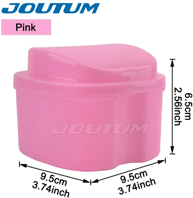 마그네 치과 기 보관 상자 치열 틀니 리테이너 컨테이너 구강 부분 치아 가새 마우스 가드, 03 Pink