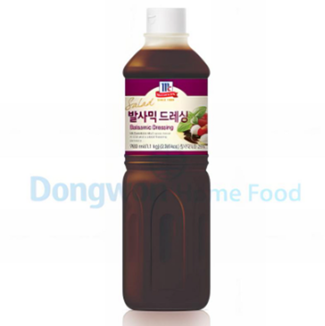 맥코믹 발사믹 드레싱 1100g/코스트코드레싱/샐러드드레싱/요리드레싱/동원홈푸드/동원드레싱/셀러드 일반박스포장, 1.1kg, 1개