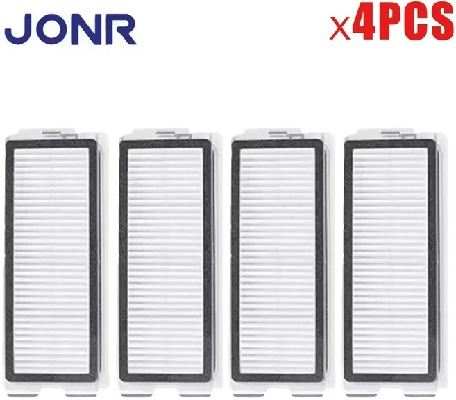JONR P20 PRO/T5 Pro 로봇 청소기용 예비 부품 메인 사이드 브러시 헤파 필터 천 패드 먼지 봉투 교체, 04 4PCS Filter