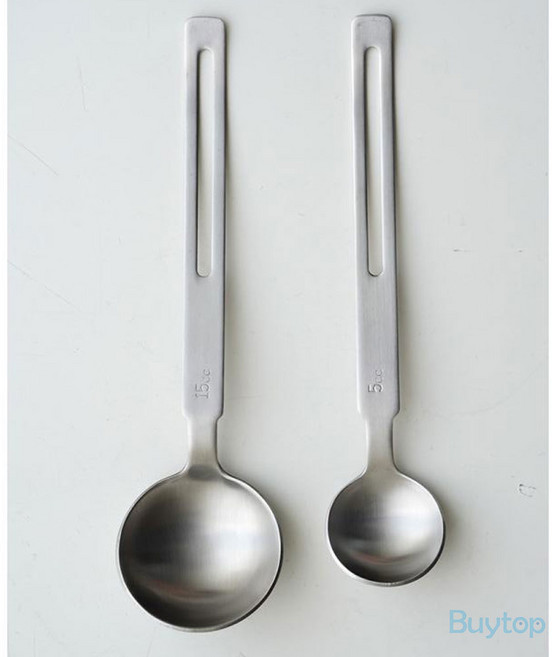 일본 아이자와공방 계량 스푼 2종(5cc/15cc) 1 큰술 티스푼 이유식 스텐 계랑 수저, 5cc, 1개