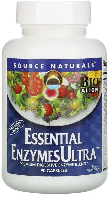 소스 네추럴스 에센셜 엔자임 울트라 Source Naturals Essential EnzymesUltra™ 90정, 1개 - 쿠팡