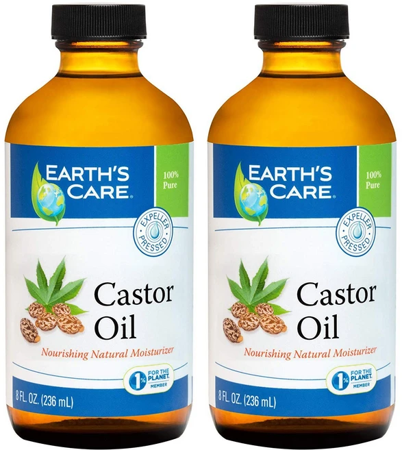 Earths Care 100% 퓨어 캐스터 오일, 236ml, 2개 - 쿠팡
