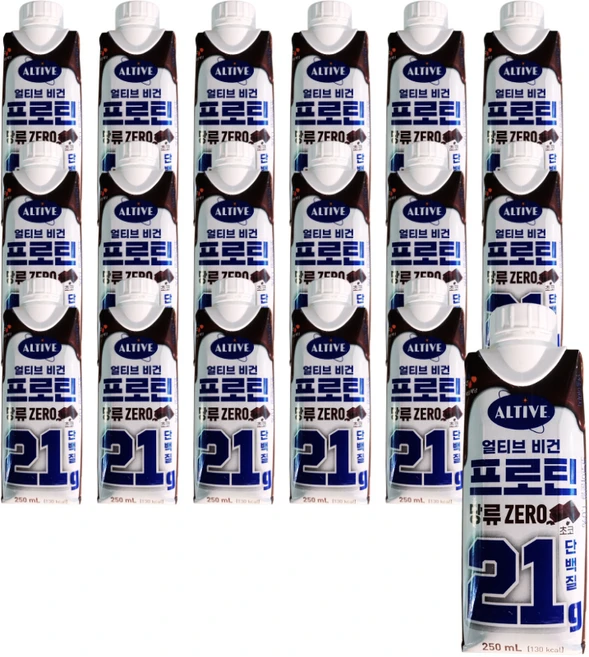 얼티브 비건프로틴 초코 (1박스) 단백질 음료, 250ml - 쿠팡