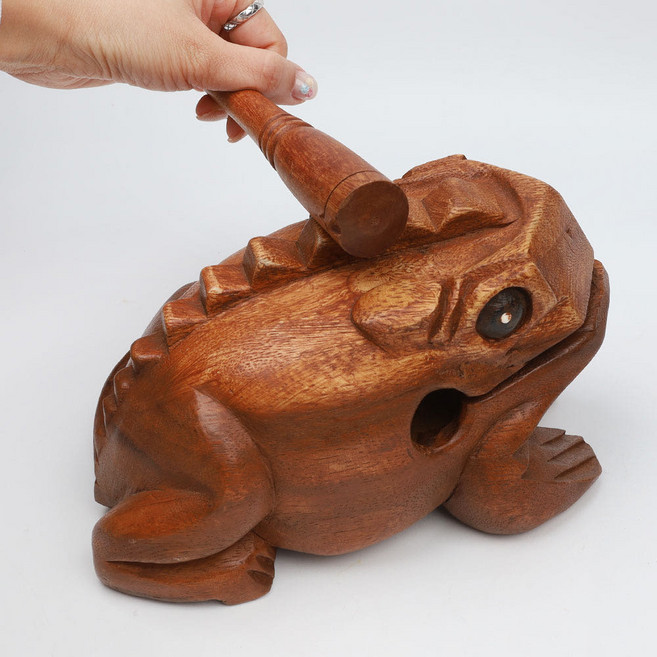 원목 두꺼비 목탁 (3가지 사이즈 택1), 1개, 대