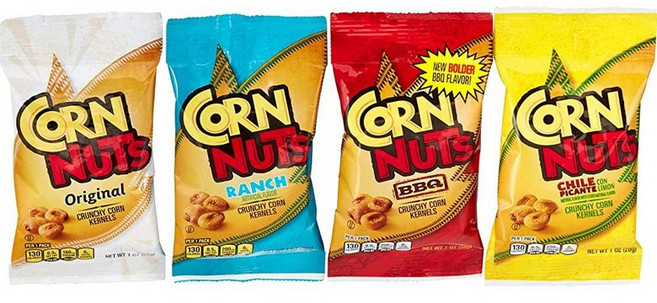 CORN NUTS 오리지널 바삭한 옥수수 알갱이 간식 18개(1팩), 1개, 28g