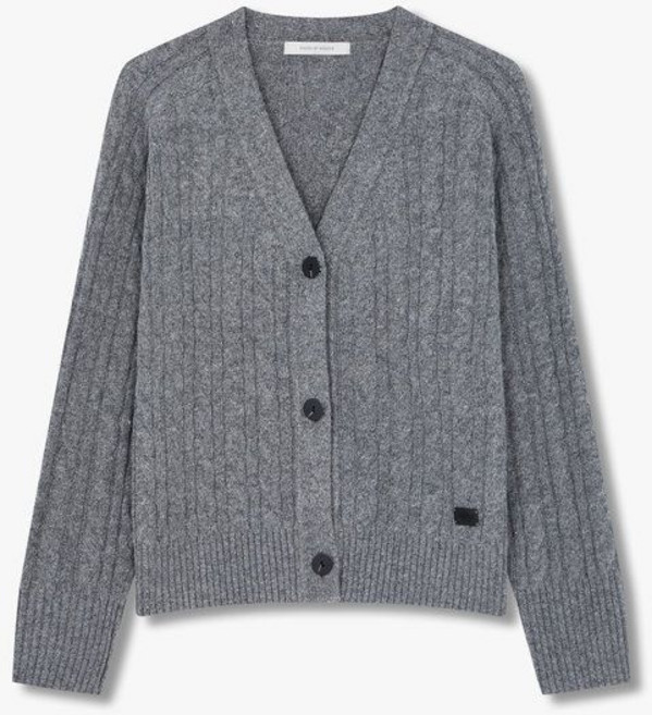 보브 브이넥 케이블 니트 가디건7155150001 499177