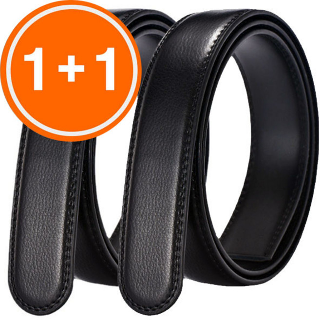 2개입 무소음타입 2.8cm 로이맥스 버클없이 줄만 교체용벨트 남성 남자 자동정장 허리띠