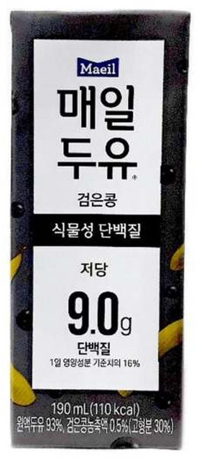 매일두유 검은콩 190mlx12팩x2곽, 24개, 190ml