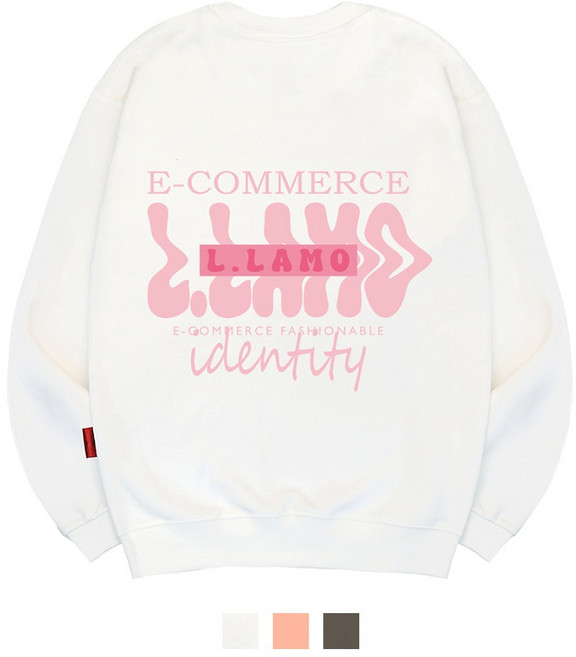 엘라모 3M 아이덴티티 맨투맨 남녀공용 빅사이즈 S~4XL