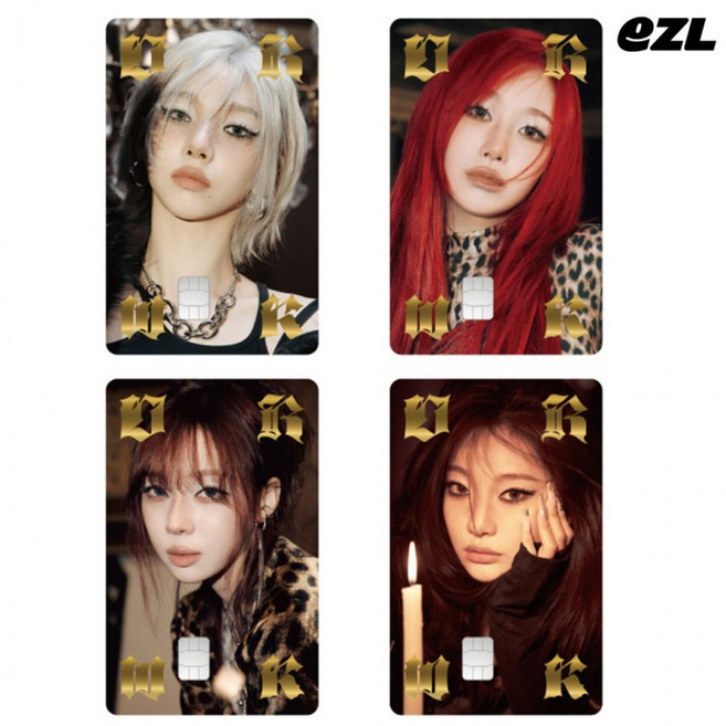 에스파 금박 홀로그램 이즐 교통카드 충전식 캐시비카드, 1개, 카리나 KARINA