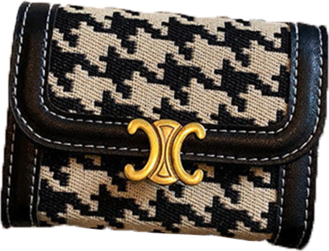 W05 시크벤 금장똑딱이 여성 반지갑 미니 명품 동전 카드 지갑