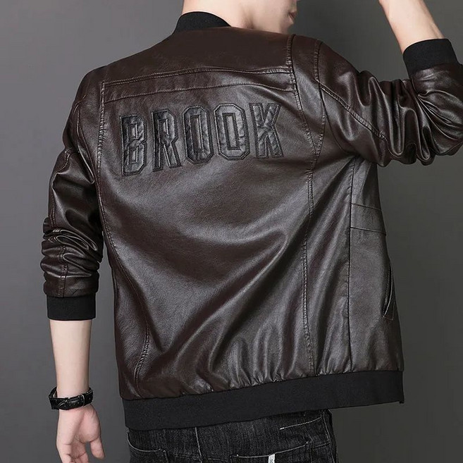 남성 캐주얼 숏 라이더 자켓 루즈핏 가을 바람막이 가죽자켓 집업 야상 레더잠바 빅사이즈6XL~