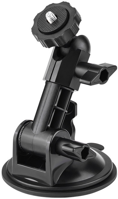 [BRDRC] 액션캠 흡착식 거치대 / 1/4" 나사 차량 유리 고정 카메라 인스타 360 DJI 오즈모 포켓3 pocket 3 호환 촬용 마운트 악세사리, 1세트, 기본