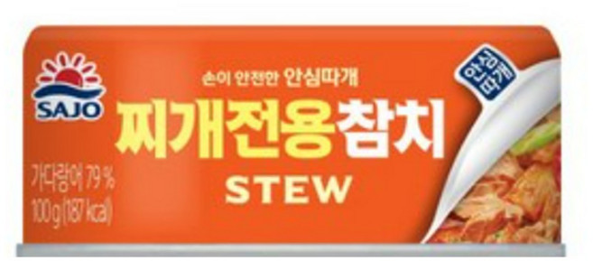 사조 안심 찌개전용참치, 100g, 32개