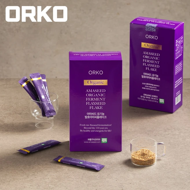 유기농 생아마씨 발효 플레이크 360g (6g x 60개입) 식물성오메가3 식이섬유 리그난, 1개 - 쿠팡