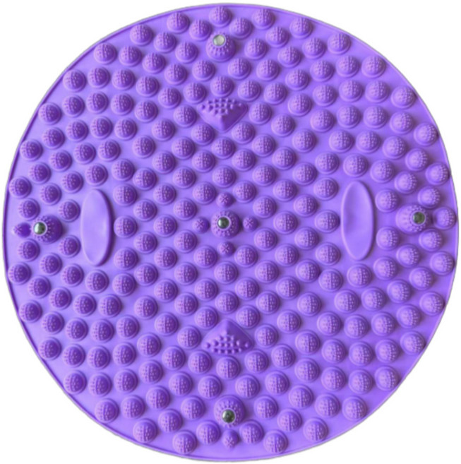 발이 시원한 원형 자석 지압 발매트, 1개, 퍼플