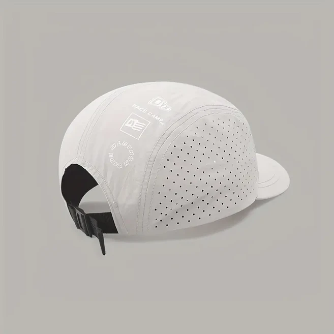 세컴 빠른 건조 스포츠 통풍 러닝 모자, 오프화이트, 1개